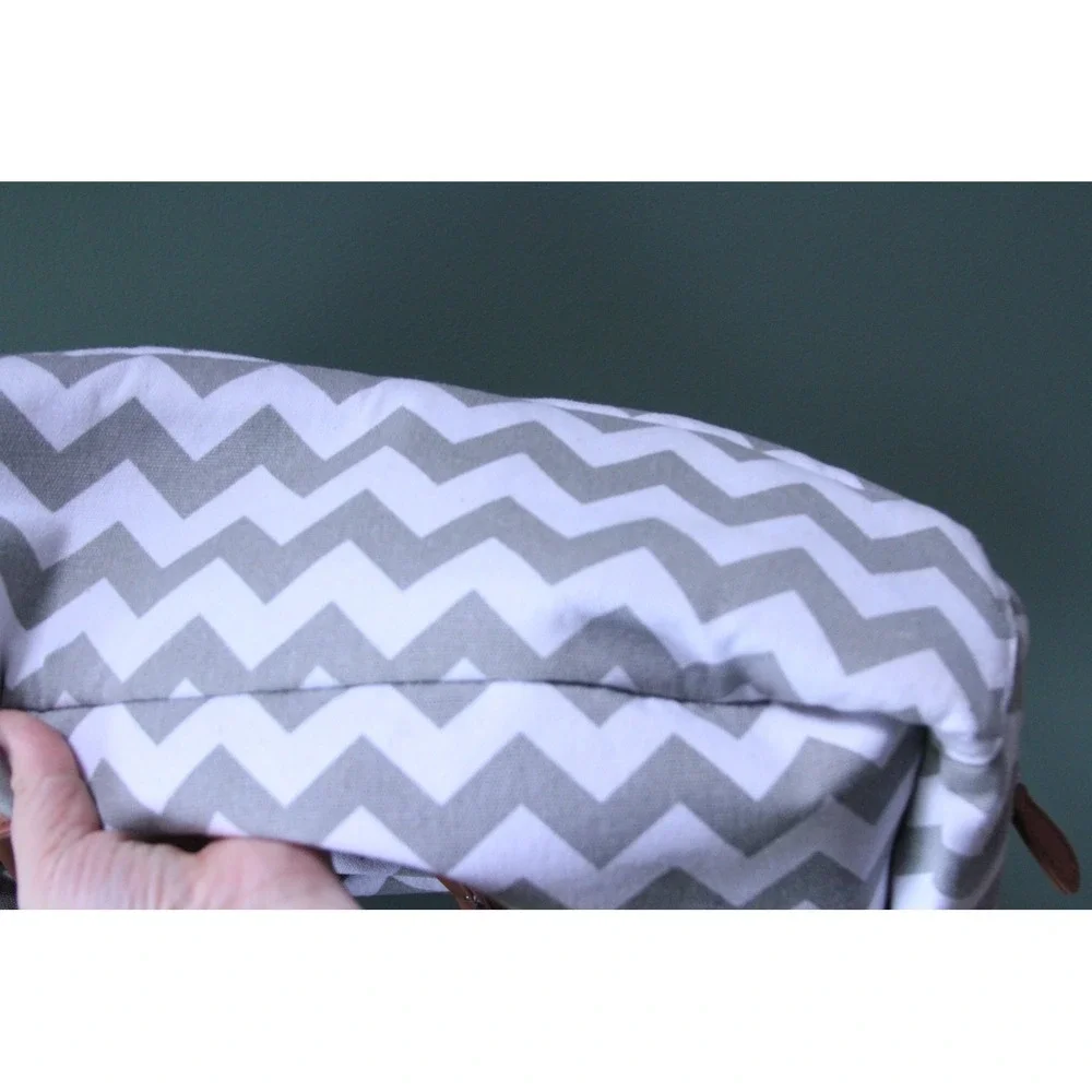Kattee Gray Chevron Diaper Bag‎ Tote Organizer Travel Shoulder Bag